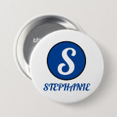 creëer uw naam ronde button 7,6 cm (Voorkant /achterkant)