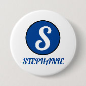 creëer uw naam ronde button 7,6 cm (Voorkant)