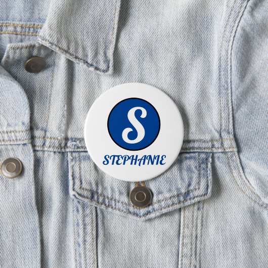 creëer uw naam ronde button 7,6 cm (In situ)