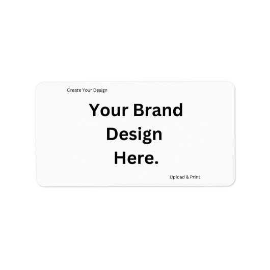 Creëer Uw ontwerp en print retouradresslabel Etiket (Voorkant)