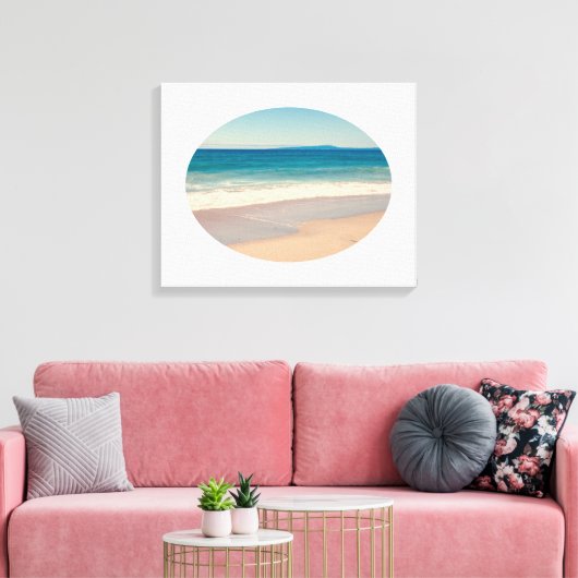 Creëer Uw ovaal landschapsfoto Canvas Afdruk (Insitu (Woonkamer))