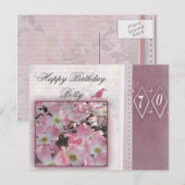 Creëer uw persoonlijke 70e verjaardag briefkaart (Voorkant / Achterkant)