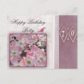 Creëer uw persoonlijke 70e verjaardag briefkaart (Voorkant)