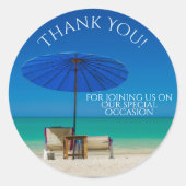 Creëer uw persoonlijke dank u ronde sticker (Voorkant)