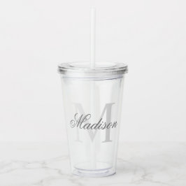 Creëer Uw persoonlijke monogram Acryl Drinkbeker