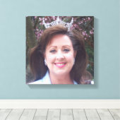 Creëer Uw Portret 12x12 Canvas Print (Insitu (Houten vloer))