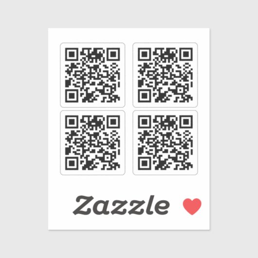 Creëer uw Qr Code Duidelijke geplaatste Stickers! Sticker (Vel)
