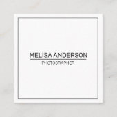 Creëer Uw QR-code op maat Vierkante Visitekaartje (Voorkant)