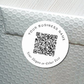 Creëer Uw QR-code promoten Ronde Sticker