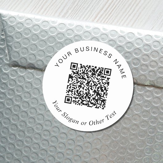 Creëer Uw QR-code promoten Ronde Sticker