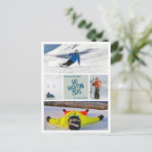 Creëer uw Skivakantie foto Briefkaart (Staand voorkant)
