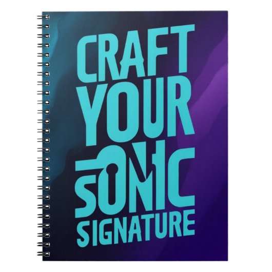 Creëer uw Sonic-handtekening Notitieboek (Voorkant)