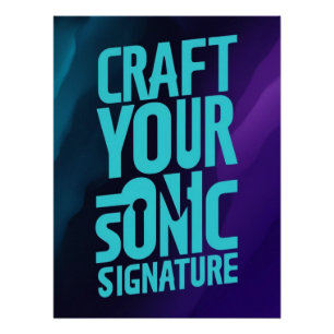 Creëer uw Sonic-handtekening Perfect Poster