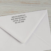 Creëer Uw Terugkeeradres Minimalistische Moderne N Zelfinktende Stempel