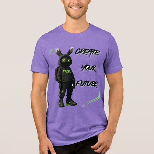 Creëer Uw toekomst Tri-Blend Shirt (Voorkant)