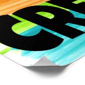 Creëer Uw toekomstige regenboogPoster Poster (Hoek)