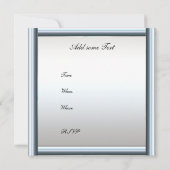 Creëer Uw uitnodiging (Achterkant)