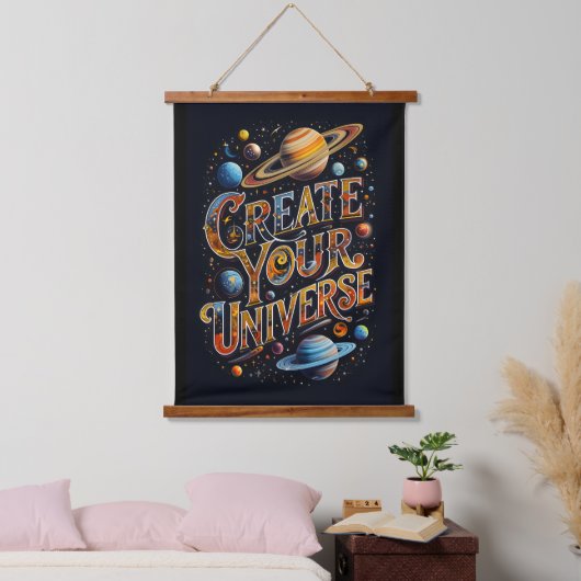 Creëer Uw Universum Kleur Burst Hangend Wandkleed (Slaapkamer)