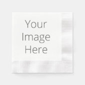 Creëer Uw witte coinhoudende cocktail Paper Napkin Servetten (Voorkant)