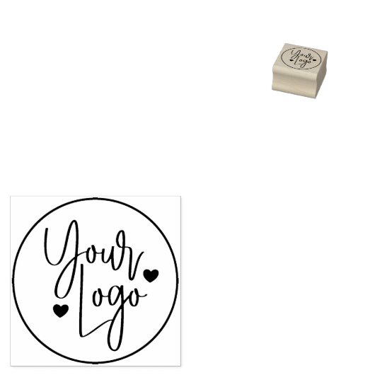 Creëer Uw zakelijke Logo - Aangepaste rubberen sta Rubberstempel (Gestempeld)
