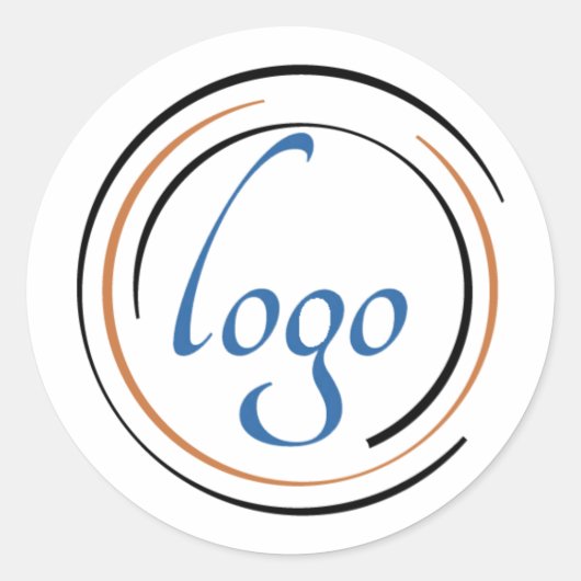 Creëer Uw zakelijke Logo Ronde Sticker (Voorkant)