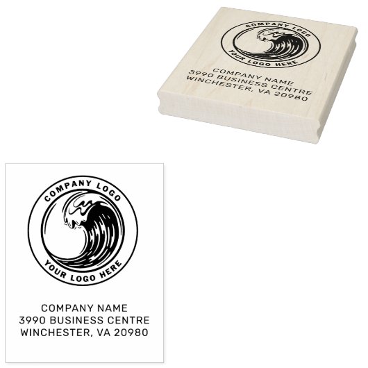 Creëer Uw zakelijke Logo Rubberstempel (Gestempeld)