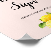 Creëer uzelf citroencitrus, aangepast teken 8x10 poster (Hoek)