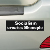 Creëer van het socialisme bumpersticker (Op auto)