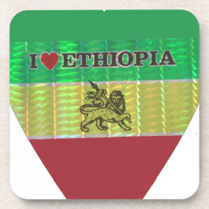 Creëer van je eigen ik hou van Beauful Ethiopia Bier Onderzetter