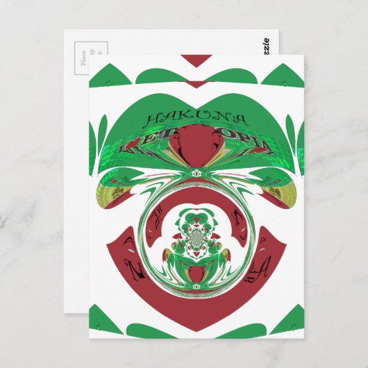 Creëer van je eigen ik hou van Beauful Ethiopia Briefkaart (Voorkant / Achterkant)