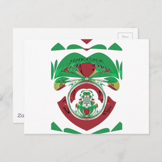 Creëer van je eigen ik hou van Beauful Ethiopia Briefkaart (Voorkant / Achterkant)