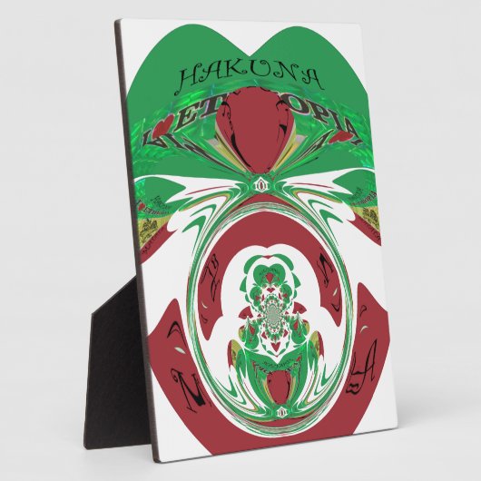 Creëer van je eigen ik hou van Beauful Ethiopia Fotoplaat (Zijkant)