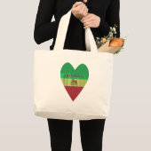 Creëer van je eigen ik hou van Beauful Ethiopia Grote Tote Bag (Voorkant (product))