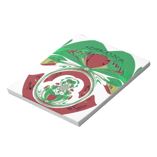 Creëer van je eigen ik hou van Beauful Ethiopia Notitieblok (Linkerzijde)