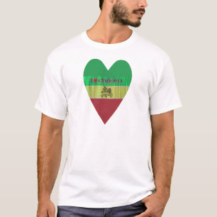 Creëer van je eigen ik hou van Beauful Ethiopia T-shirt