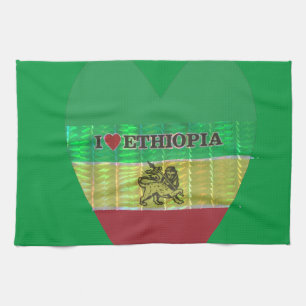 Creëer van je eigen ik hou van Beauful Ethiopia Theedoek