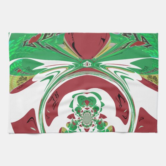 Creëer van je eigen ik hou van Beauful Ethiopia Theedoek (Horizontaal)