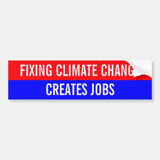 Creëer van klimaatverandering oplossen bumpersticker (Voorkant)