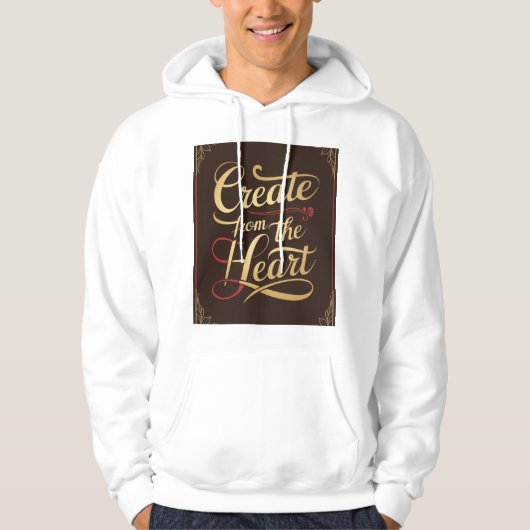 Creëer vanuit het hart hoodie (Voorkant)