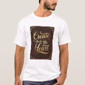 Creëer vanuit het hart t-shirt (Voorkant)