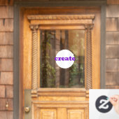 Creëer-vensterkoppeling Raamsticker (Huis Deur)