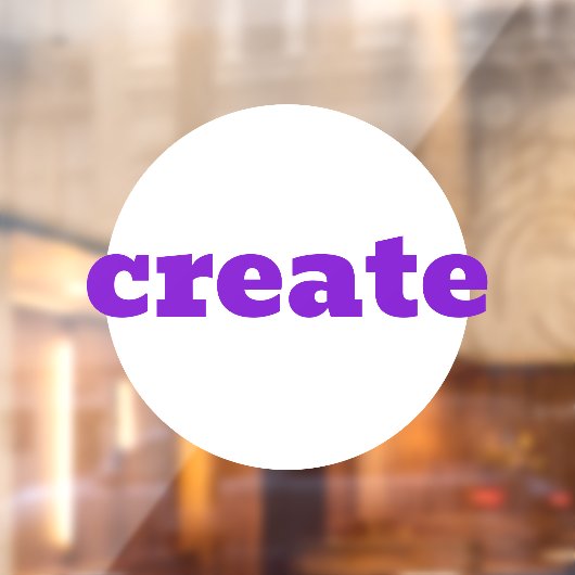 Creëer-vensterkoppeling Raamsticker (Vel 2)