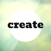 Creëer-vensterkoppeling Raamsticker (Vel 3)