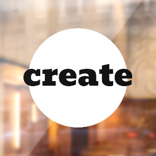 Creëer-vensterkoppeling Raamsticker