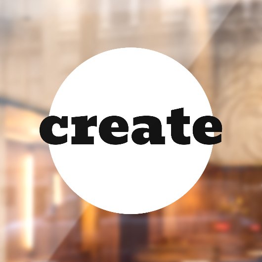 Creëer-vensterkoppeling Raamsticker (Vel 2)