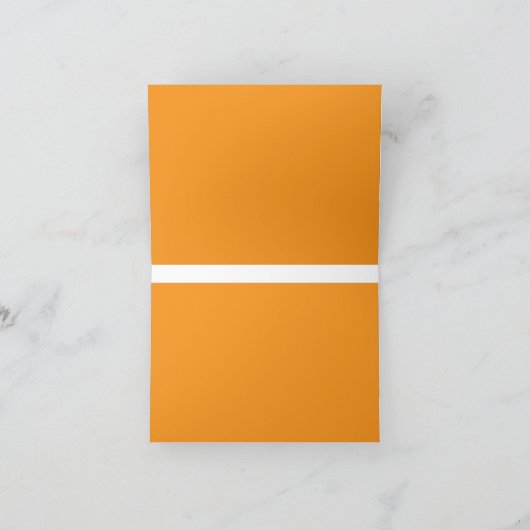 Creëer Verbluffende beelden met Oranje achtergrond Bedankkaart (Binnen)