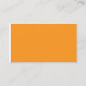 Creëer Verbluffende beelden met Oranje achtergrond Contactkaartje (Achterkant)