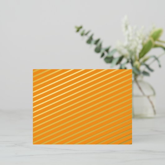Creëer Verbluffende beelden met Oranje achtergrond Folie Feestdagen Briefkaart (Staand Voorkant)