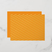 Creëer Verbluffende beelden met Oranje achtergrond Folie Feestdagen Briefkaart (Voorkant / Achterkant)