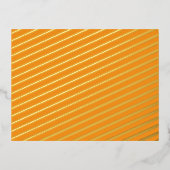 Creëer Verbluffende beelden met Oranje achtergrond Folie Feestdagen Briefkaart (Voorkant)